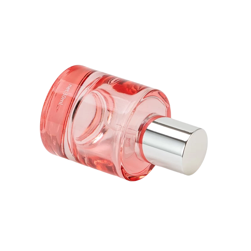 30ml transparent pink Glass Perfume Bottle with home decor 