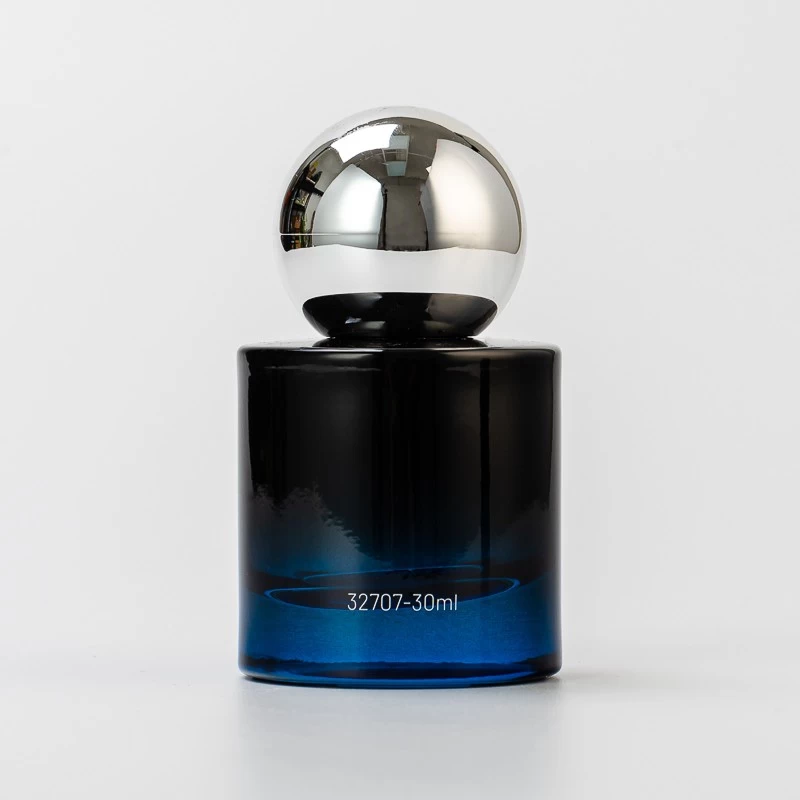 round glass perfume bottle