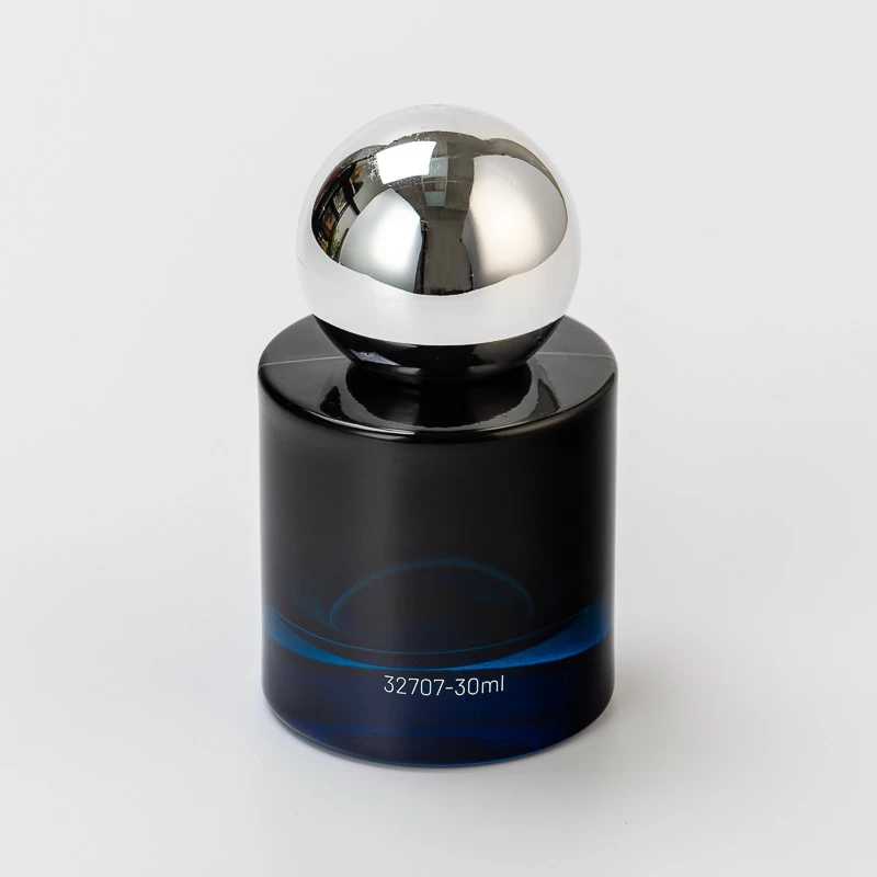 round glass perfume bottle