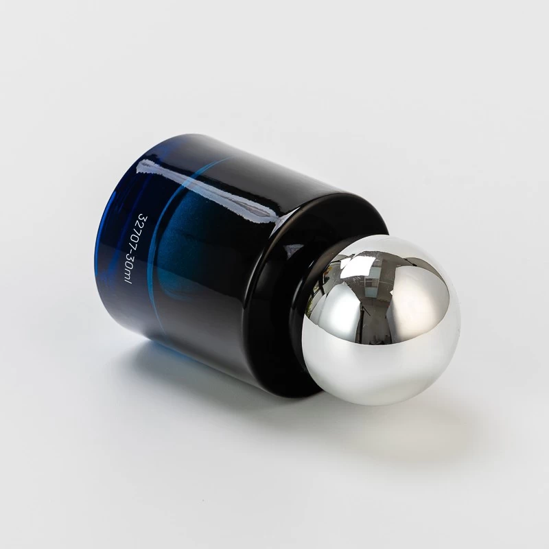 round glass perfume bottle