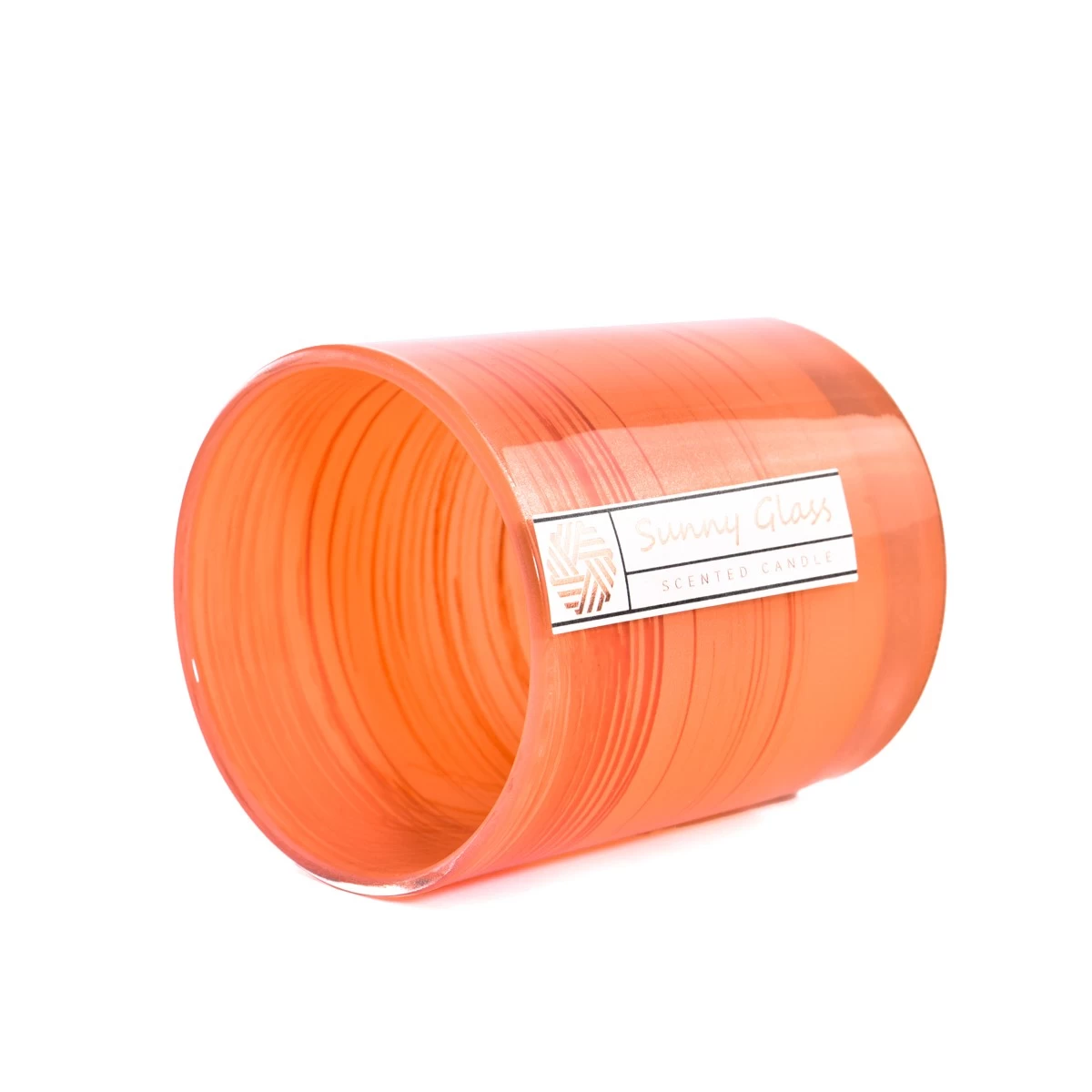 Unique stripe design Glass Candle Vessel wholesale