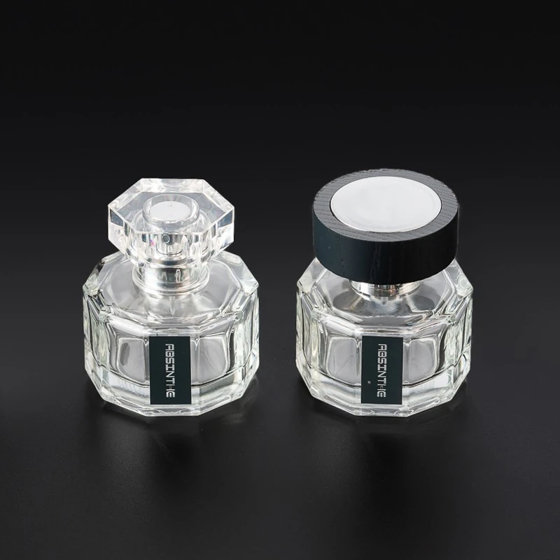 30ml Glass Perfume Bottles Polygonal Glass Perfume Bottles Hexagonal Perfume Bottles Wholesale