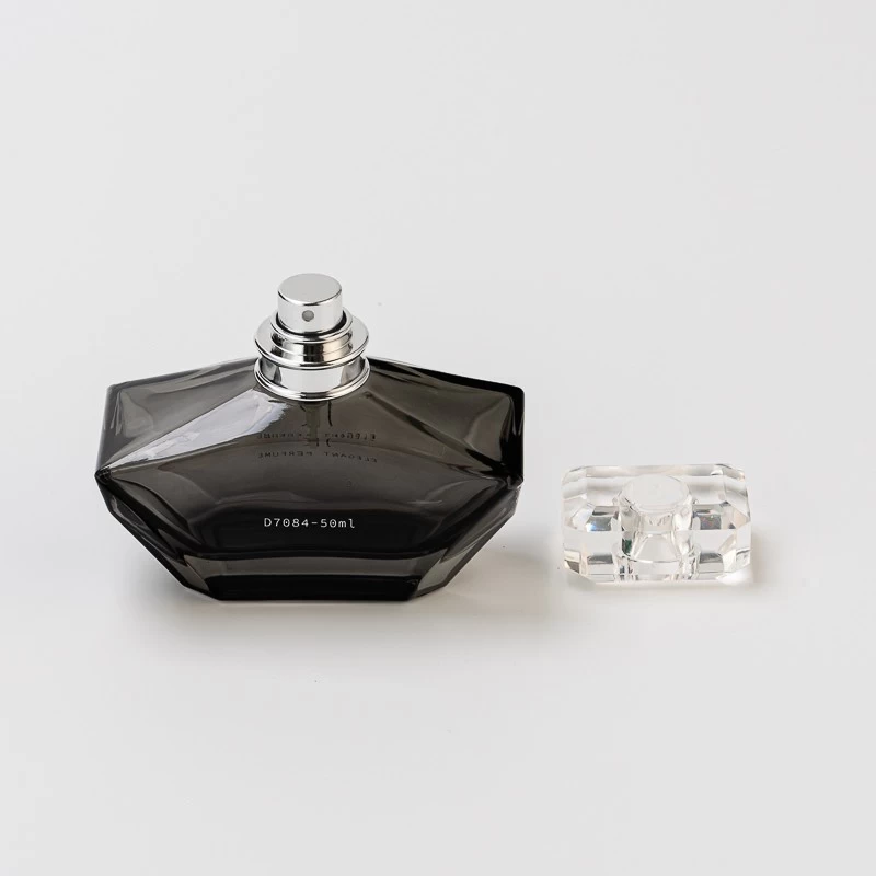 Unique Custom Logo Mustache Shape 50ml Perfume Glass Bottle with Cap