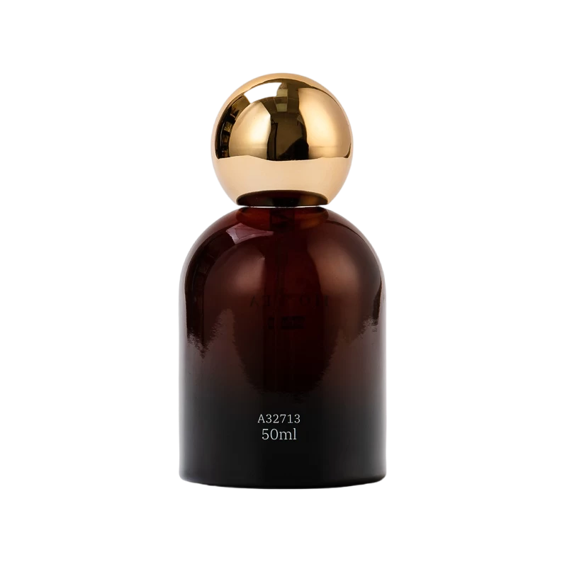 China 50 ml sticle de parfum de sticlă logo logo sticlă de parfum cu capac cu bilă producător
