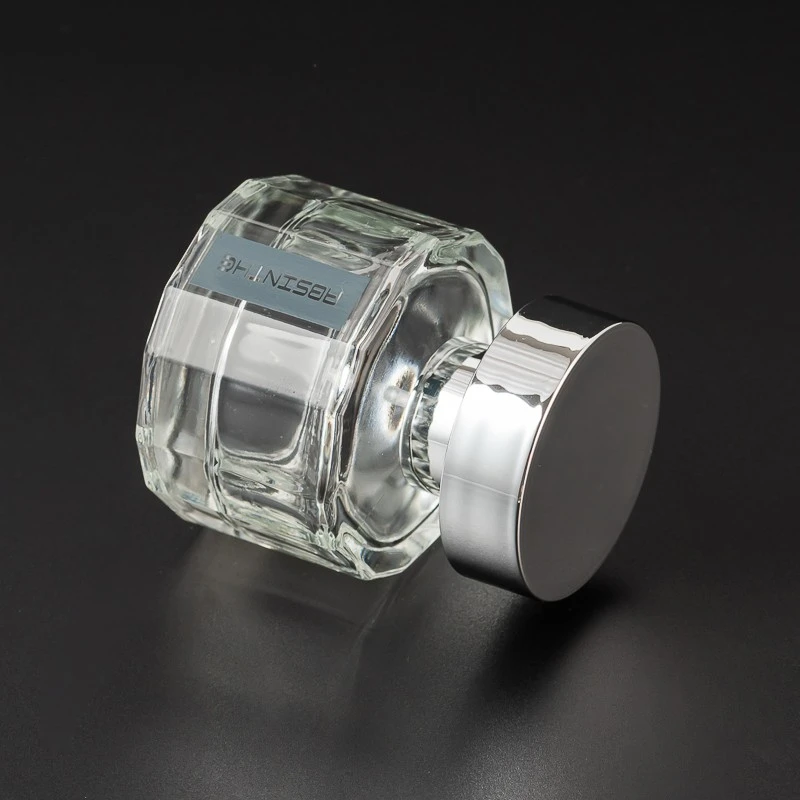 Wholesale Premium Clear Glass Custom Label 30ml Empty Perfume Glass Bottle with Lid