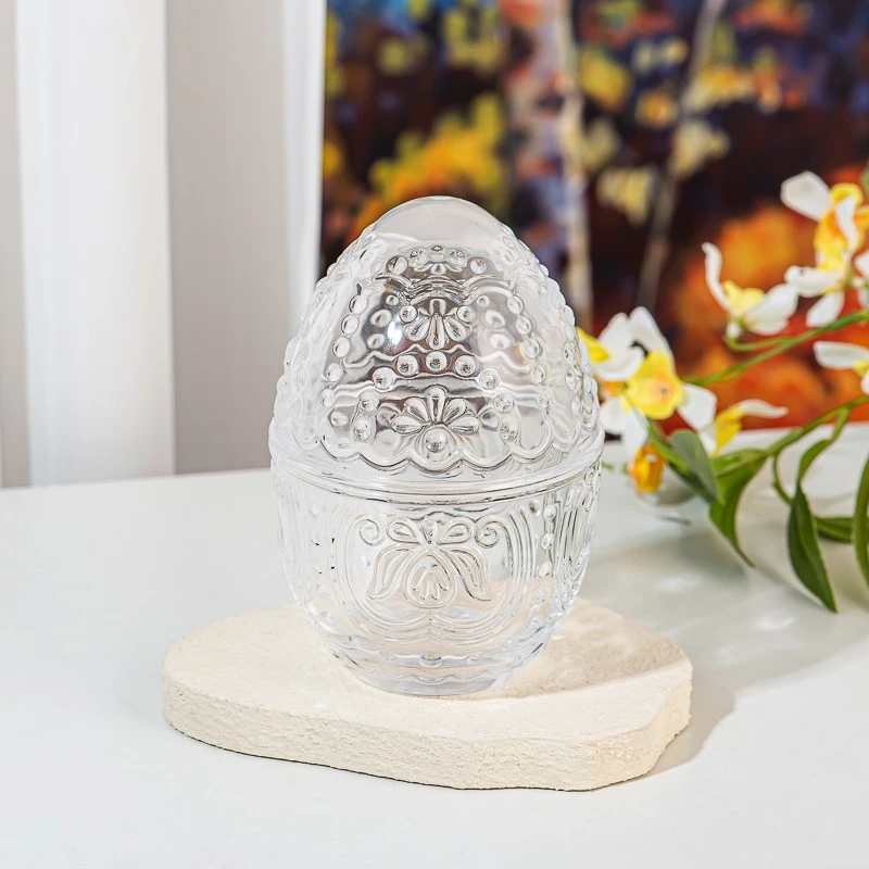  Modern Transparent pumpkin Shaped Glass Jar Wholesale for Home Decor