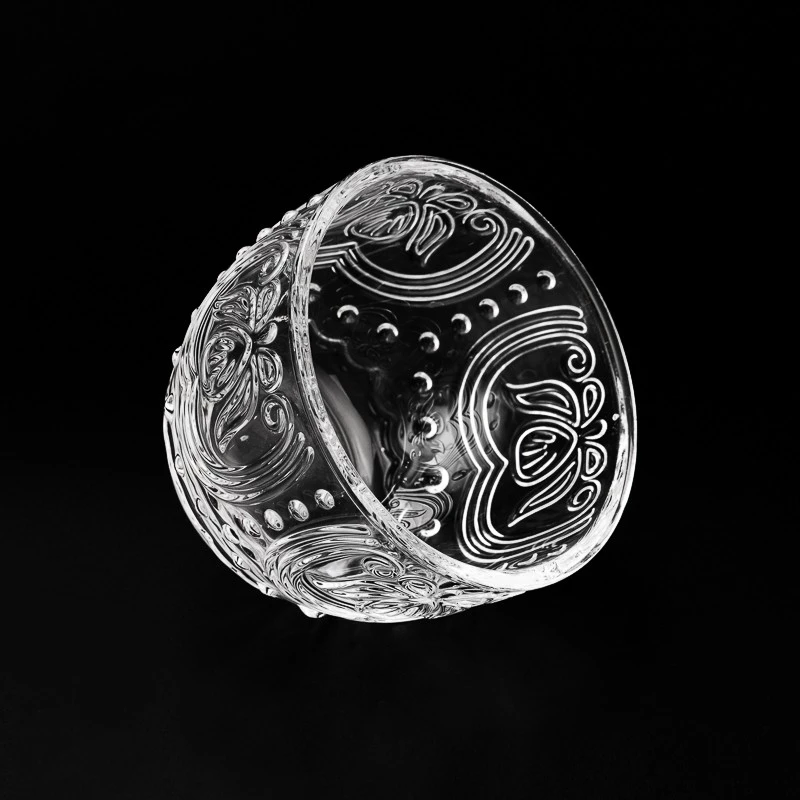 Wholesale 280ml 300ml egg shape with specific pattern with matched glass lids