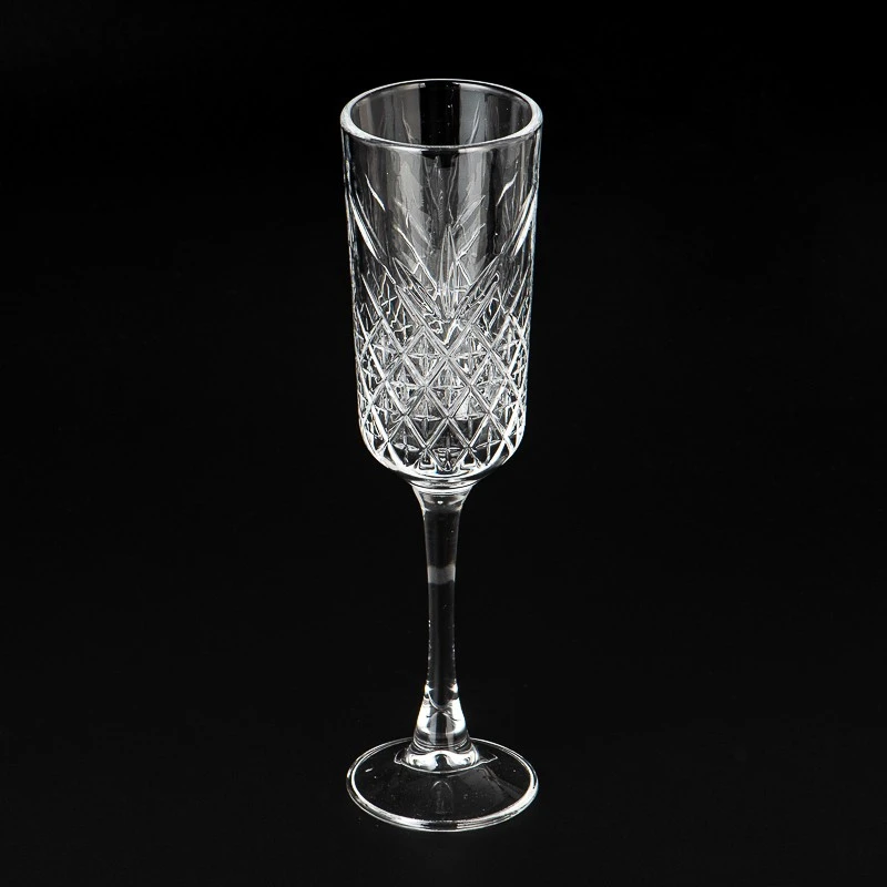 Supplier 180ml Hand-Engraved Crystal Glass Goblets