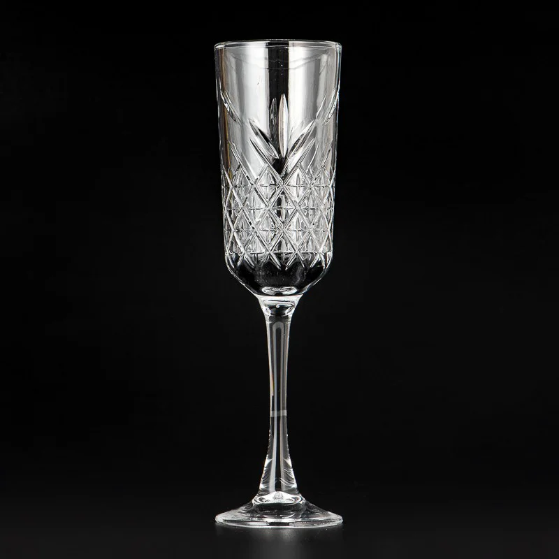 Pembekal Piala Kaca Kristal Ukiran Tangan 180ml