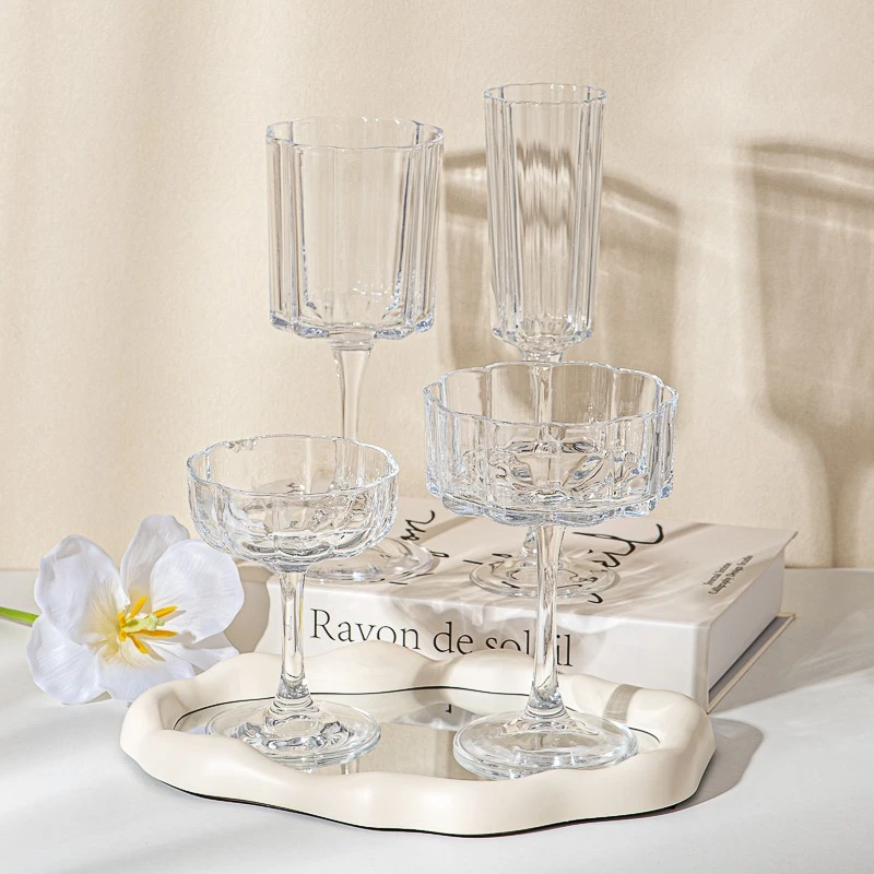 Supplier 180ml Hand-Engraved Crystal Glass Goblets