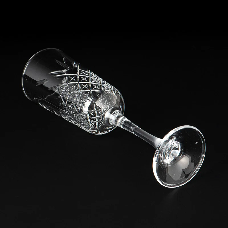 Pembekal Piala Kaca Kristal Ukiran Tangan 180ml