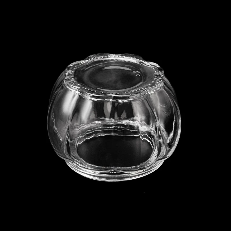 hete verkoop 15-16oz pompoen glazen kaarspot