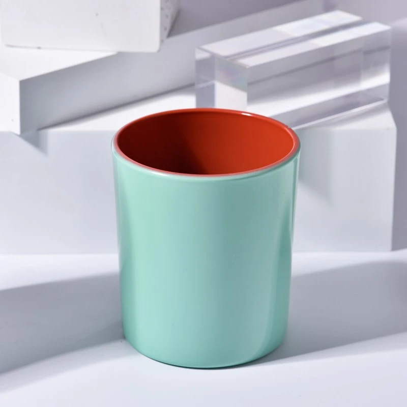 candy color 10oz glass candle jar