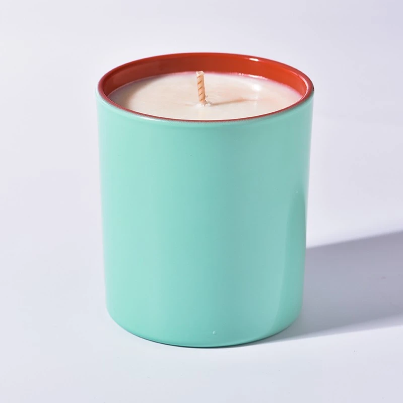 candy color 10oz glass candle jar