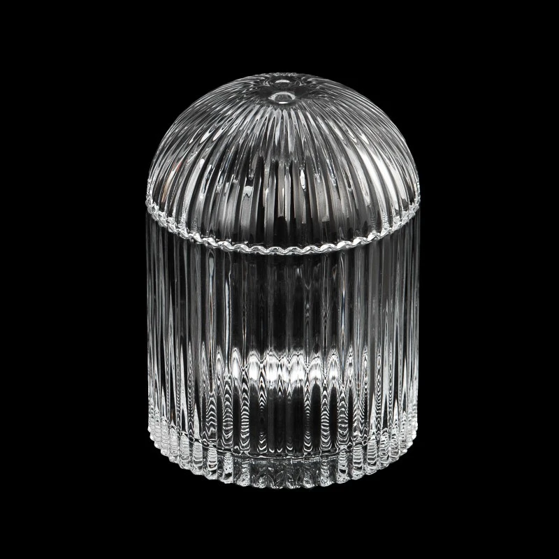 China home decor 14oz glass candle jar with dome lid manufacturer