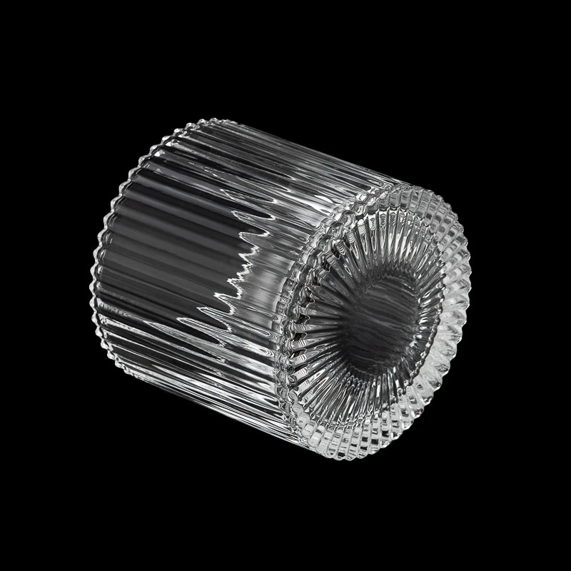 home decor 14oz glass candle jar with dome lid