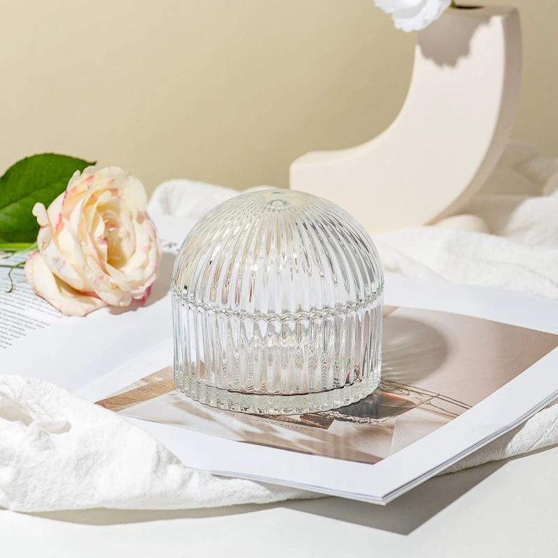 luxury 7oz glass dome candle holder