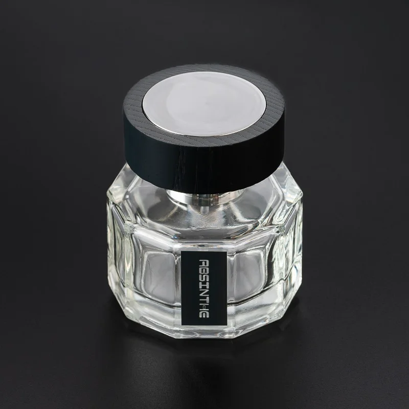 50ml Glass Perfume Bottle Polygonal Glass Perfume Bottles Custom Color Glass Spray Bottles