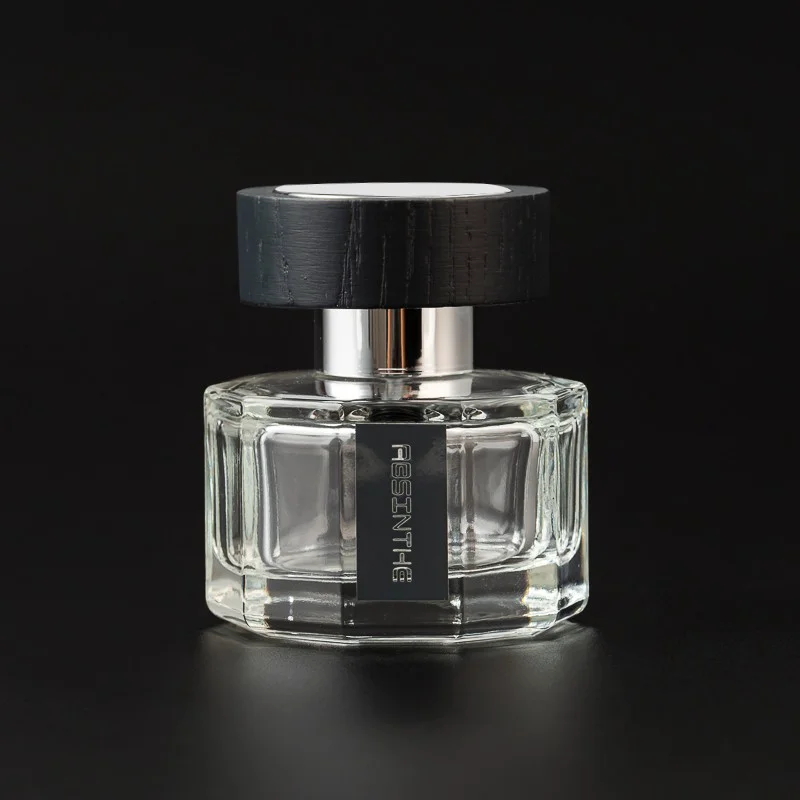 50ml Glass Perfume Bottle Polygonal Glass Perfume Bottles Custom Color Glass Spray Bottles