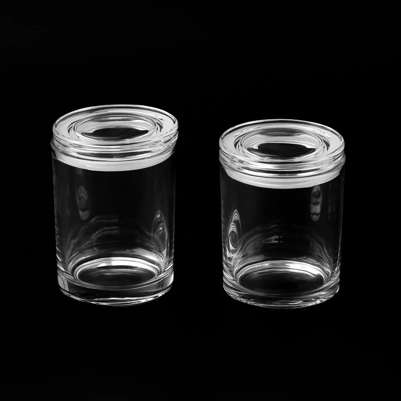 heimilisskreyting 7oz kertakrukka úr gleri með glerloki