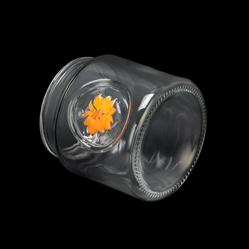 Creative Style Glass Jar 570ml Candle Holder for Home Decor