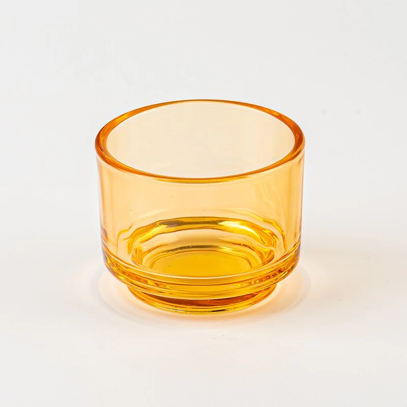 small size glass candle jar