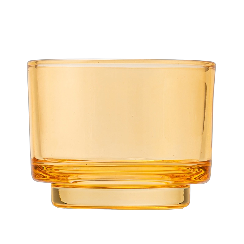 small size glass candle jar