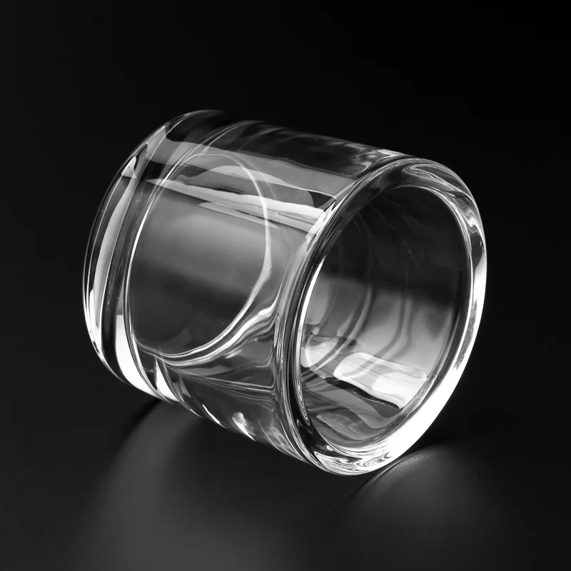 ผนังหนา ก้นหนา 7 ออนซ์ โถเทียนแก้วทรงกระบอก