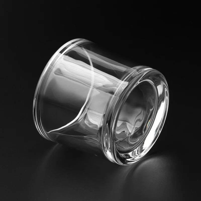 ผนังหนา ก้นหนา 7 ออนซ์ โถเทียนแก้วทรงกระบอก