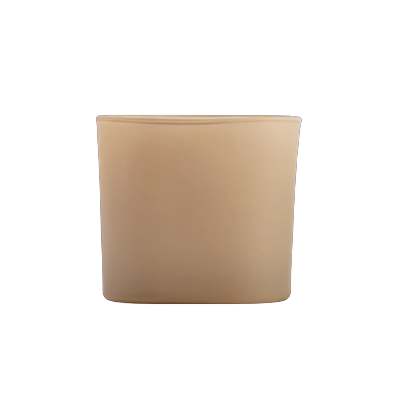 Luxury Matte Square Glass Candle Jar Wholesale