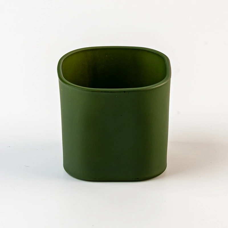  New Design Scented square Glass Jar Elegant Glass Jar Wholesale