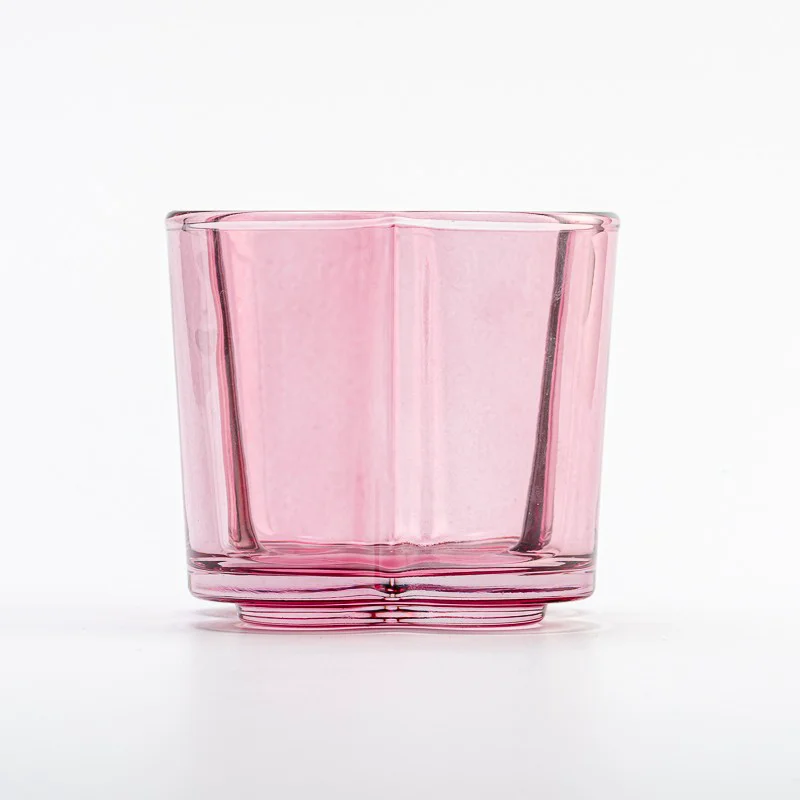 horúce predaj 7oz kvetina tvar sklenená sviečka dóza