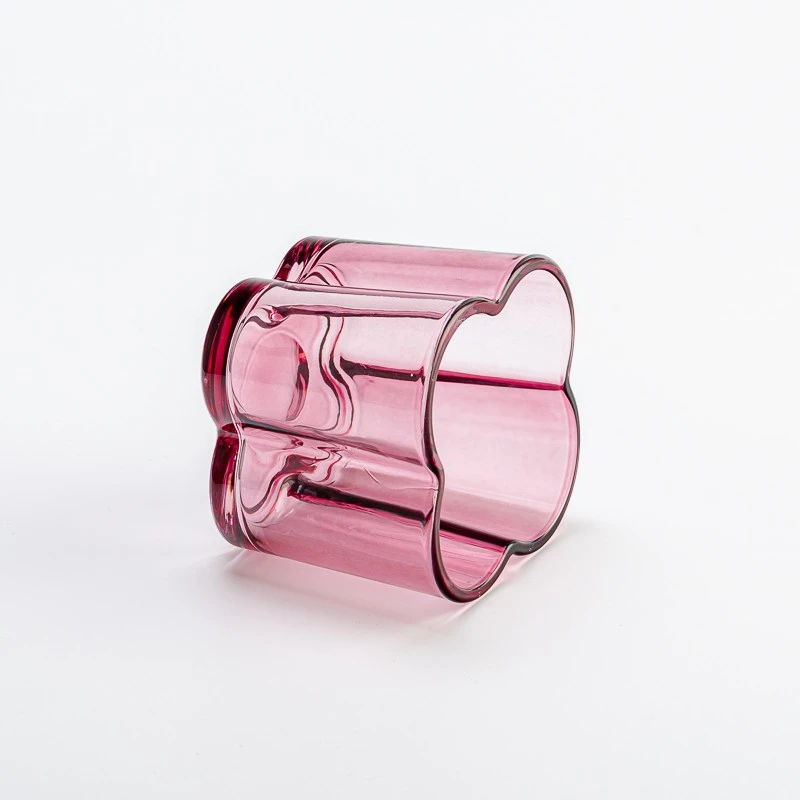 horúce predaj 7oz kvetina tvar sklenená sviečka dóza