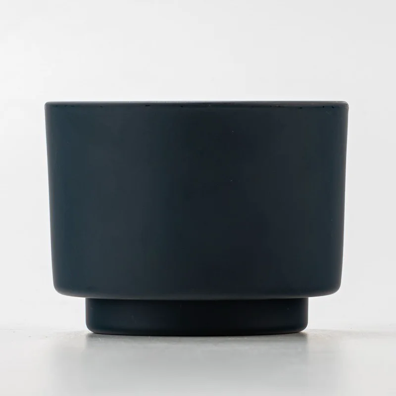 Empty blue color Glass Jar round Elegant Glass Jar Wholesale 