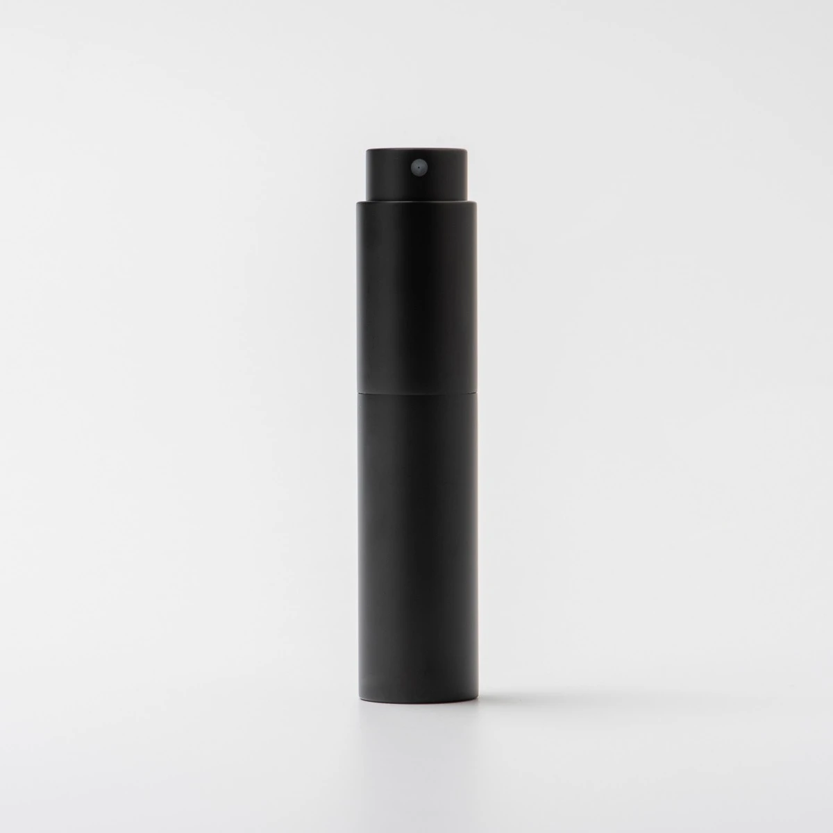 Supplier Black Travel Perfume Mini Bottle 5ml  Aluminum Bottom Refillable Perfume Sprayer