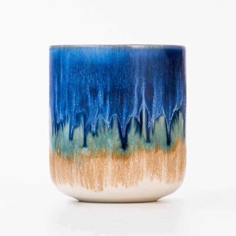 New Arrival Colorful 425ml Ceramic Candle Vessel Candle Jar Supplying