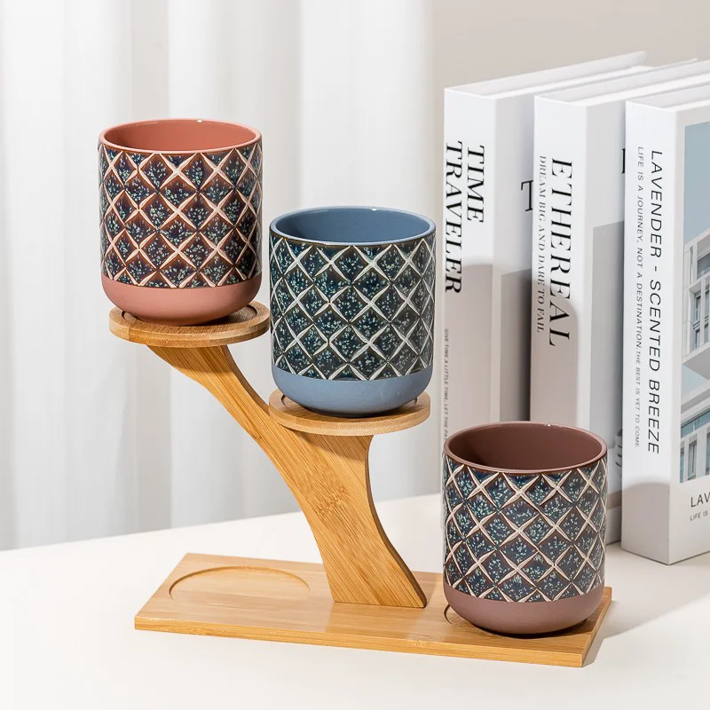 12oz printing logo ceramic candle vessel 