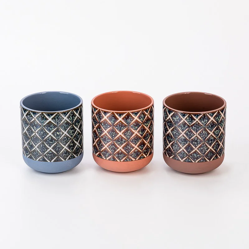 Customized Unique Luxury Empty Ceramic Candle Container