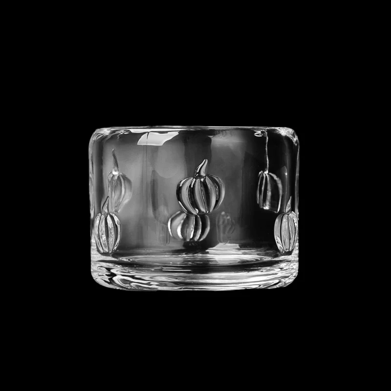 Unique 5oz 9oz Pumpkin Glass Candle Holders Wholesale 