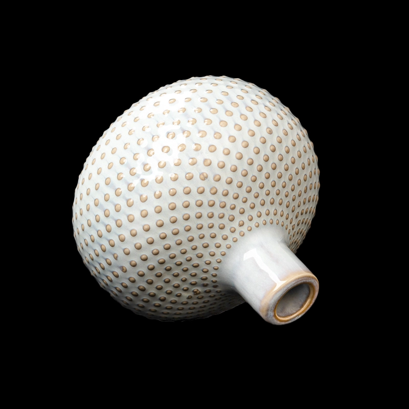 Wholesale White Spot Ceramic Bottle Aroma Reed Diffuser 