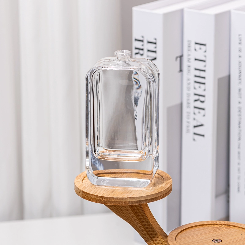 Luxury Thick Bottom Customize Logo 105ml Glass Perfume Bottle Manufacturing