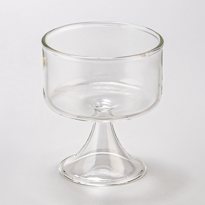  Wholesale Fashion Clear glass candle jar home decor