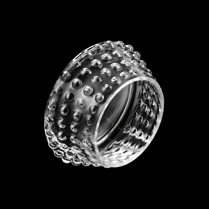 Supplier 340ml Luxury Newly Christmas Tree Shape Glass Candle Jar & Matched Glass Lids & Silicone in