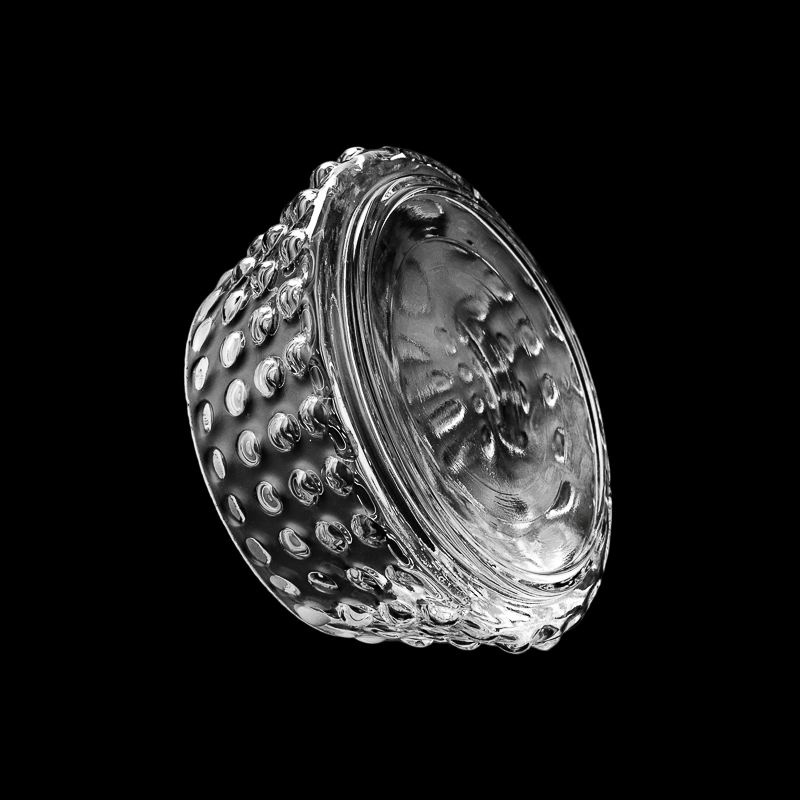 Supplier 340ml Luxury Newly Christmas Tree Shape Glass Candle Jar & Matched Glass Lids & Silicone in