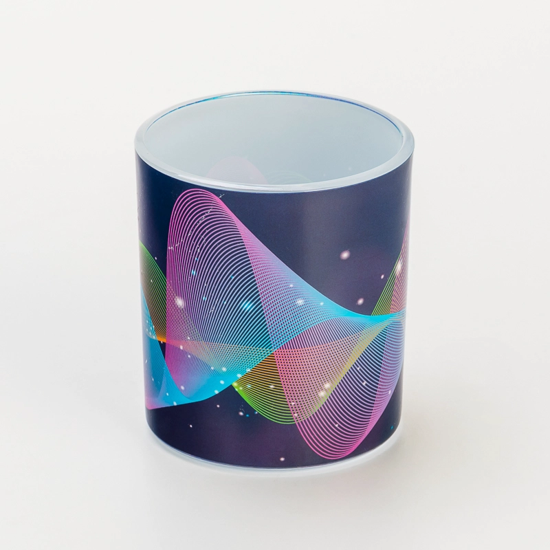 Supplier 2oz 5oz 8oz 10oz 12oz Luxury The Secrets of the Universe Series Design Glass Candle Jar