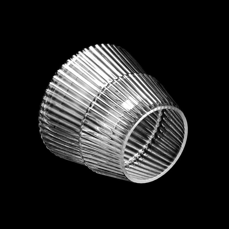 Christmas Tree Glass Candle Jar With Lids For Holiday Decoration