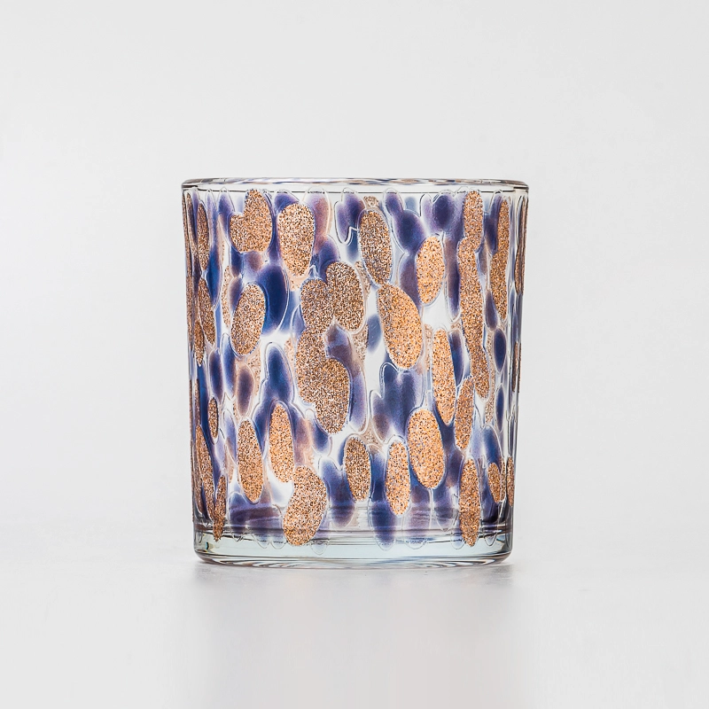 Luxury Finish Cylinder Glass Candle Vessel with Customizable Logo Design for Scented Candles & Elegant Home Decoration