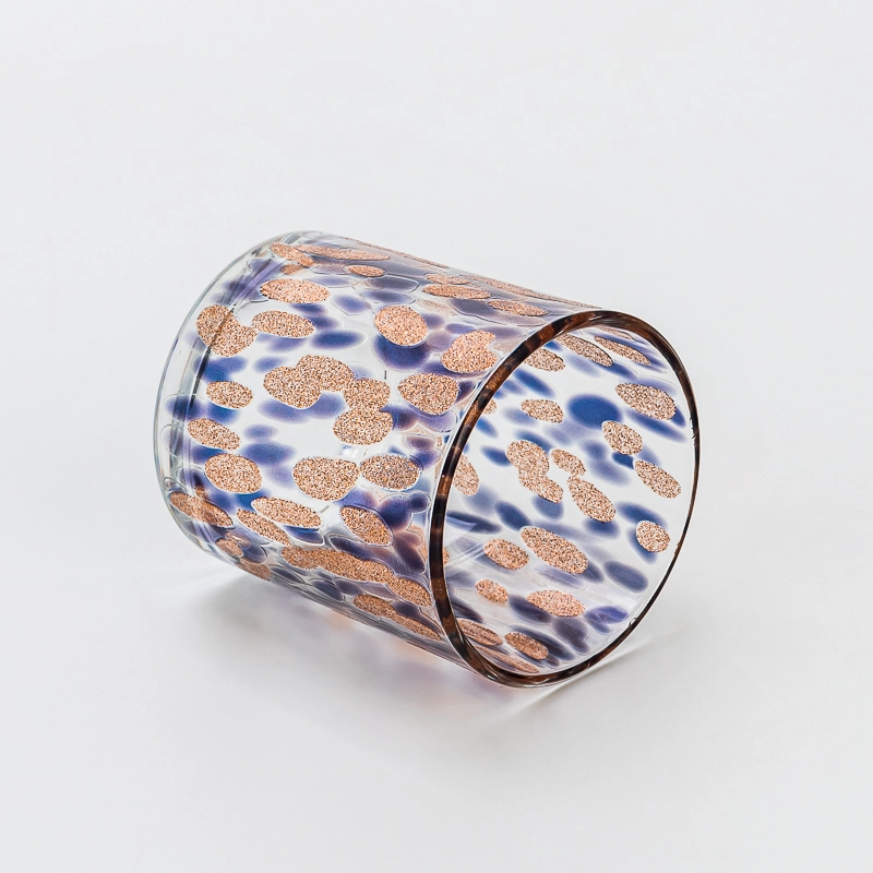 Luxury Finish Cylinder Glass Candle Vessel with Customizable Logo Design for Scented Candles & Elegant Home Decoration