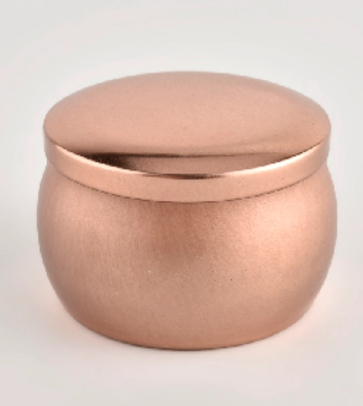 China 4oz filled wax round candle metallic tin box tins tinplate jar with lids manufacturer
