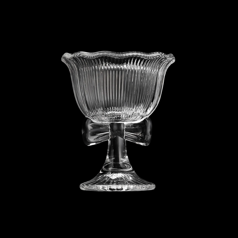 Supplier 200ml Custom Pattern Wine Glass Jar, Beverage Glass, Ice Cream Glass For Home Deco